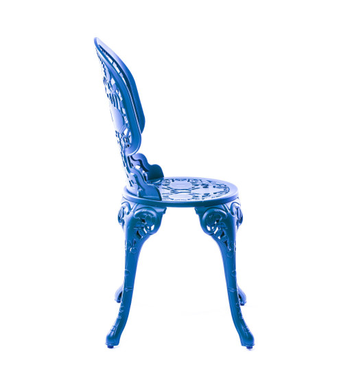 Sedia da esterno "Industry Collection ALUMINIUM CHAIR - BLU CIELO" | BHOME by Arredi Barbàra
