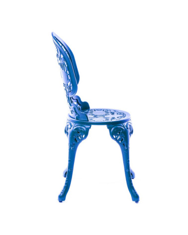 Sedia da esterno "Industry Collection ALUMINIUM CHAIR - BLU CIELO" | BHOME by Arredi Barbàra