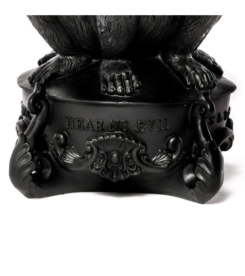 Kerzenhalter"Burlesque Gigante 3 Monkeys Nero" – SELETTI | BHOME by Arredi Barbàra