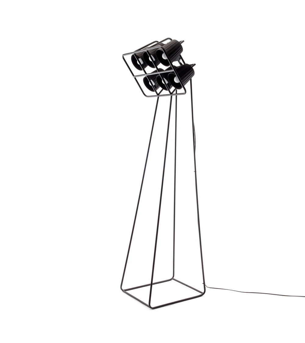 Bulb"Multilamp Floor Nera"Cm.53x51 h.180 led –SELETTI | BHOME by Arredi Barbàra