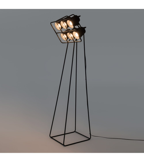 Bulb"Multilamp Floor Nera"Cm.53x51 h.180 led –SELETTI | BHOME by Arredi Barbàra