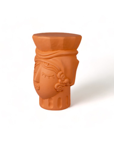 Hocker"Magna Graecia Terracotta Stool Woman"cm 33x31 h.45.5 –SELETTI | BHOME by Arredi Barbàra