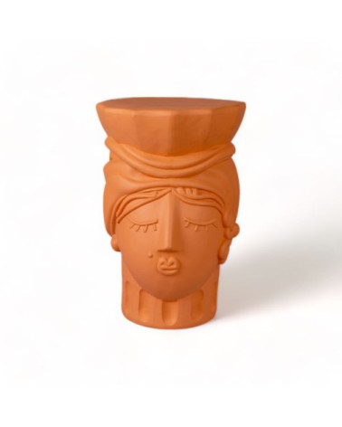 Hocker"Magna Graecia Terracotta Stool Woman"cm 33x31 h.45.5 –SELETTI | BHOME by Arredi Barbàra