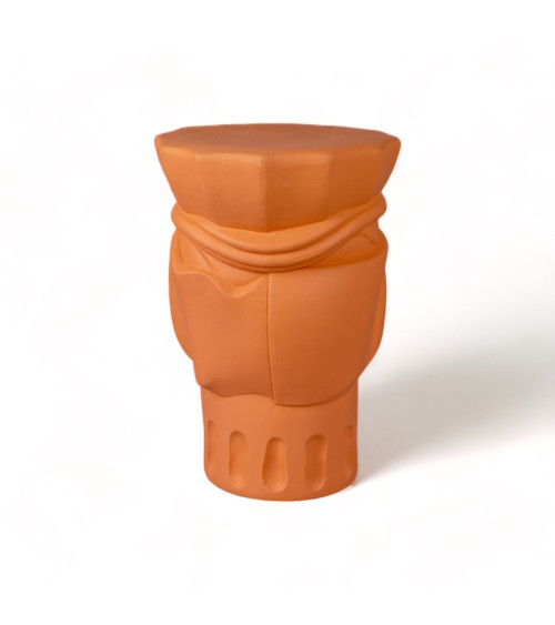 Hocker"Magna Graecia Terracotta Stool Woman"cm 33x31 h.45.5 –SELETTI | BHOME by Arredi Barbàra