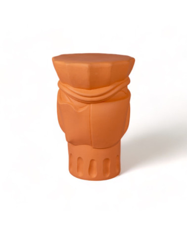 Hocker"Magna Graecia Terracotta Stool Woman"cm 33x31 h.45.5 –SELETTI | BHOME by Arredi Barbàra