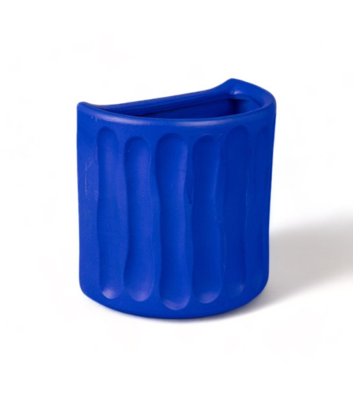 Vase"da muro in terracotta Dorico Blu"25 x 16 h 25 cmI 9,8" x 6,3"h 9,8" –SELETTI | BHOME by Arredi Barbàra