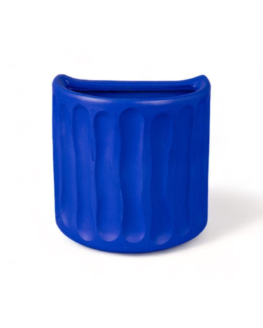 Vase"da muro in terracotta Dorico Blu"25 x 16 h 25 cmI 9,8" x 6,3"h 9,8 –SELETTI | BHOME by Arredi Barbàra