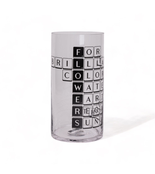 Vase"Tiles & Tales 'Flowers'"en verre –SELETTI | BHOME by Arredi Barbàra