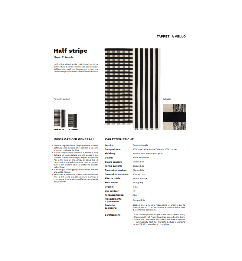 Halfstripe Teppich Karpeta | Bhome by Arredi Barbàra