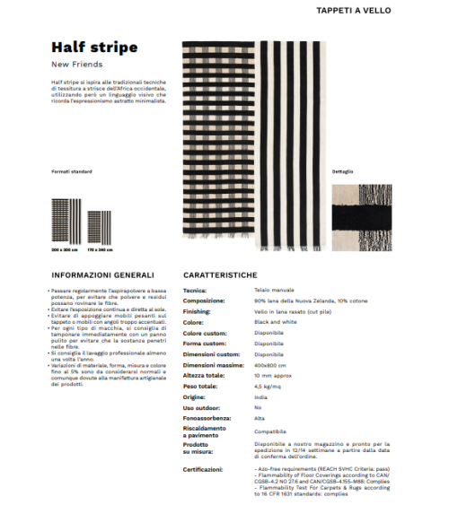 Halfstripe Teppich Karpeta | Bhome by Arredi Barbàra