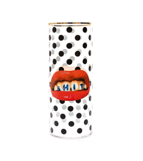 Vase"Grande Shit Pois"en verre –SELETTI | BHOME by Arredi Barbàra