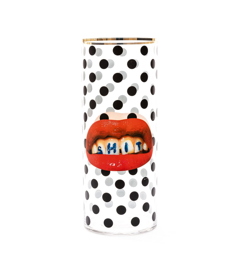 Vase"Grande Shit Pois"in Glas:SELETTI | BHOME by Arredi Barbàra