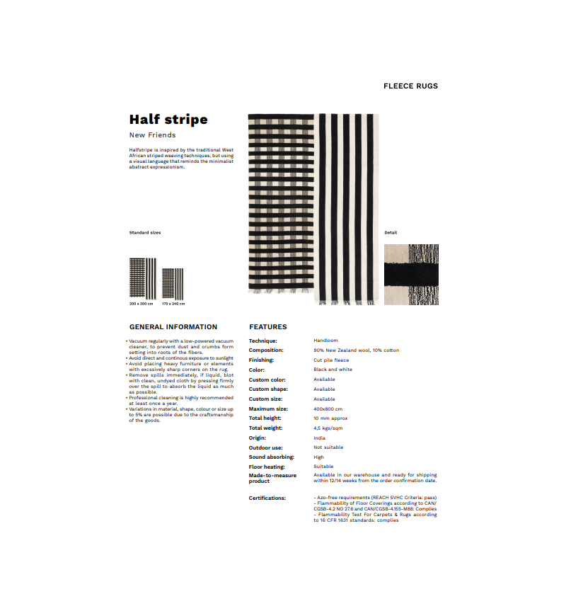 Halfstripe Rug Karpeta | Bhome by Arredi Barbàra