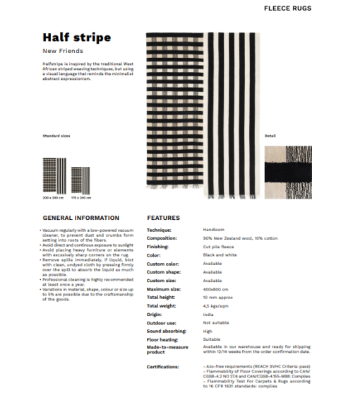 Alfombra Halfstripe Karpeta | Bhome by Arredi Barbàra