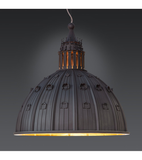 Aufhängelampe"Cupolone Grigio Quarantacinque"Cm ø 45 h. 45 Cm ø 17" h. 17,7" – SELETTI | BHOME by Arredi Barbàra