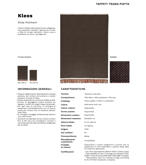 Tapis Kleos Karpeta | Bhome by Arredi Barbàra