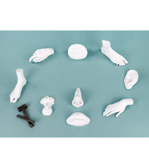 Decorative sculpture"Memorabilia Mvsevm Female Foot"cm 37 x 14 h. 20 –SELETTI | BHOME by Arredi Barbàra