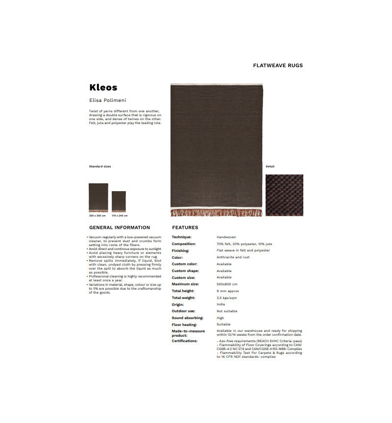 Kleos Rug Karpeta | Bhome by Arredi Barbàra