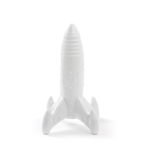 Decorative sculpture"Memorabilia My Spaceship"cm 13,5 x 13,5 h. 27 in paper –SELETTI | BHOME by Arredi Barbàra