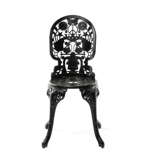 Sedia da esterno "Industry Collection SEDIA IN ALLUMINIO - NERA" | BHOME by Arredi Barbàra