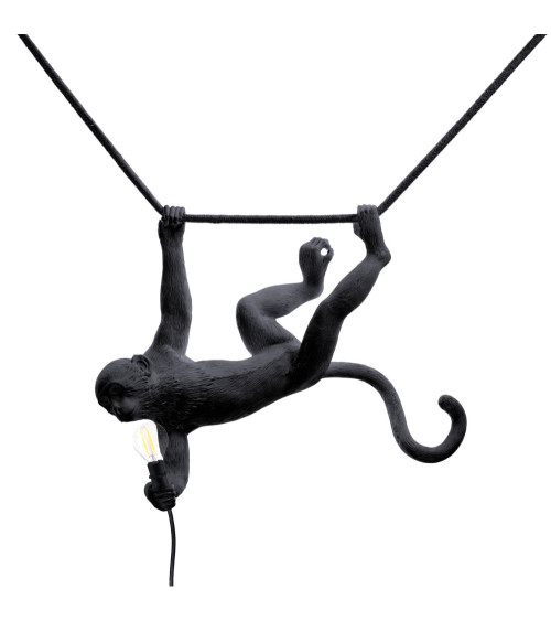 Lampenlampe"The Monkey Lamp Black Swing"59 x 40 x h. 44 von außen –SELETTI | BHOME by Arredi Barbàra