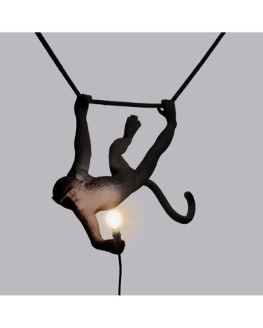 Lampada "The Monkey Lamp Black Swing" | BHOME by Arredi Barbàra