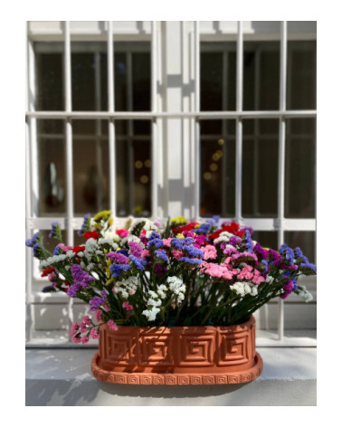 Vase"Magna Grecia con piattino"cm. 40x16 h. 11 –SELETTI | BHOME by Arredi Barbàra
