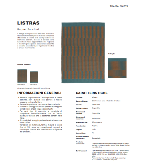 Listras Teppich Karpeta | Bhome by Arredi Barbàra