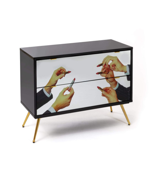 Comò o comodino "Cassettiera a Due Cassetti Lipstick" | BHOME by Arredi Barbàra