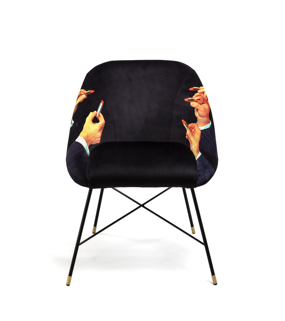 Stuhl"Lipsticks Nera"Cm 60 x 50 h. 72 –SELETTI | BHOME by Arredi Barbàra