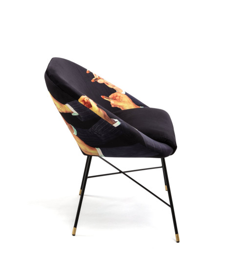 Stuhl"Lipsticks Nera"Cm 60 x 50 h. 72 –SELETTI | BHOME by Arredi Barbàra