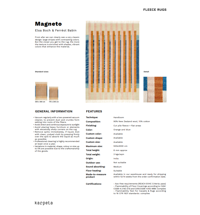 Magneto Rug Karpeta | Bhome by Arredi Barbàra