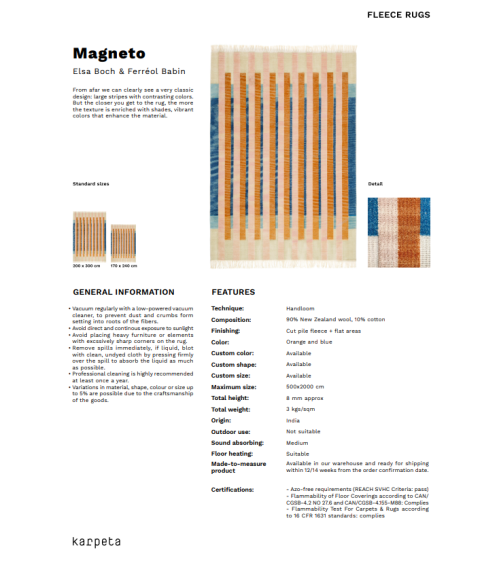 Magneto Rug Karpeta | Bhome by Arredi Barbàra
