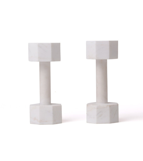 Set da 2 "Set da 2 Manubri in Marmo Lvdis KG. 2" | BHOME by Arredi Barbàra