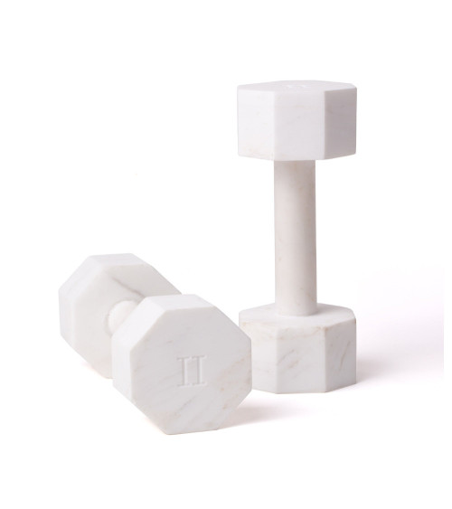 Satz von 2"Set da 2 Manubri in Marmo Lvdis KG. 2"in Marmor:SELETTI | BHOME by Arredi Barbàra