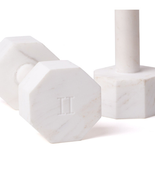 Satz von 2"Set da 2 Manubri in Marmo Lvdis KG. 2"in Marmor:SELETTI | BHOME by Arredi Barbàra