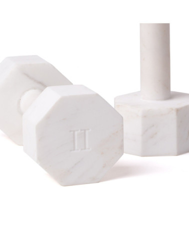 Satz von 2"Set da 2 Manubri in Marmo Lvdis KG. 2"in Marmor:SELETTI | BHOME by Arredi Barbàra