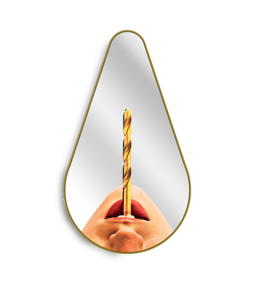 Specchio "Gold Frame Pear Drill" | BHOME by Arredi Barbàra