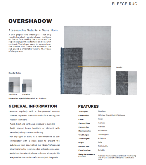 Overshadow – Harsh Teppich Karpeta | Bhome by Arredi Barbàra