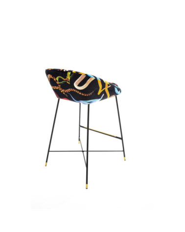 Tabouret"Snakes"rembourrés –SELETTI | BHOME by Arredi Barbàra