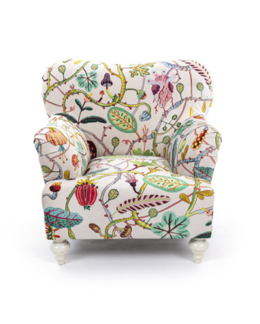Sessel"Bianca Botanical Diva"98 x 86 h. 84 38,6" x 33,9"h.33 –SELETTI | BHOME by Arredi Barbàra