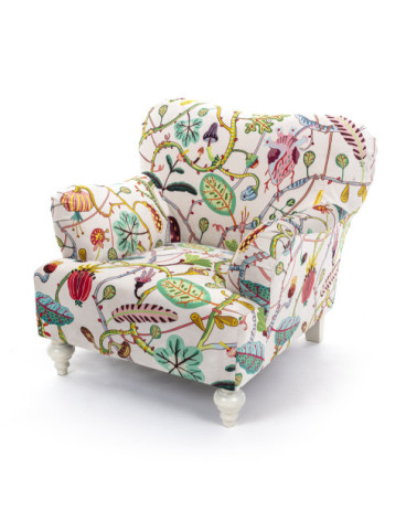 Sessel"Bianca Botanical Diva"98 x 86 h. 84 38,6" x 33,9"h.33 –SELETTI | BHOME by Arredi Barbàra