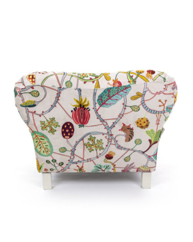 Sessel"Bianca Botanical Diva"98 x 86 h. 84 38,6" x 33,9"h.33 –SELETTI | BHOME by Arredi Barbàra