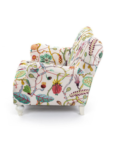 Sessel"Bianca Botanical Diva"98 x 86 h. 84 38,6" x 33,9"h.33 –SELETTI | BHOME by Arredi Barbàra