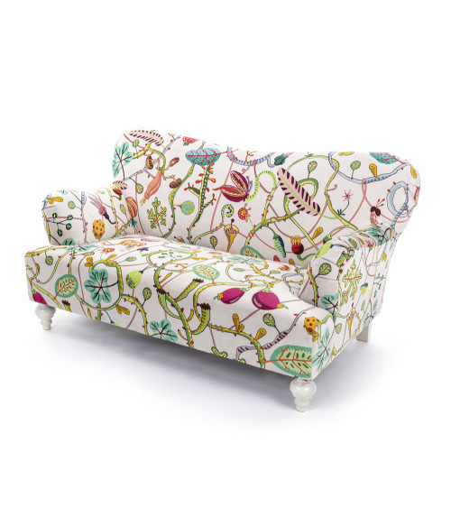 Sofa"Bianco Botanical Diva"160 x 90 h. 84 63" x 35.4"h.33 –SELETTI | BHOME by Arredi Barbàra