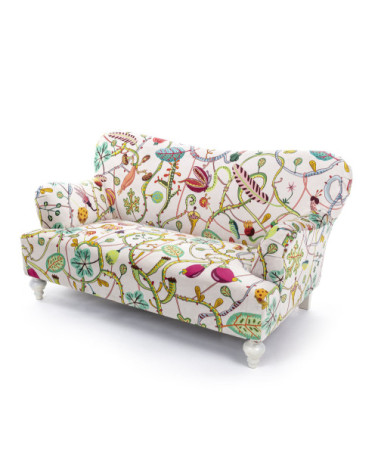 Sofa"Bianco Botanical Diva"160 x 90 h. 84 63" x 35.4"h.33 –SELETTI | BHOME by Arredi Barbàra