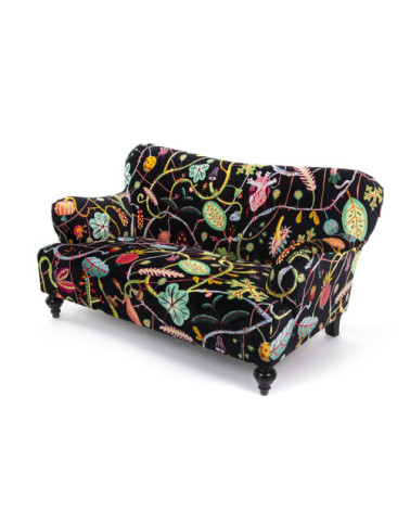 Sofa"Nero Botanical Diva"160 x 90 h. 84 63" x 35.4"h.33 –SELETTI | BHOME by Arredi Barbàra