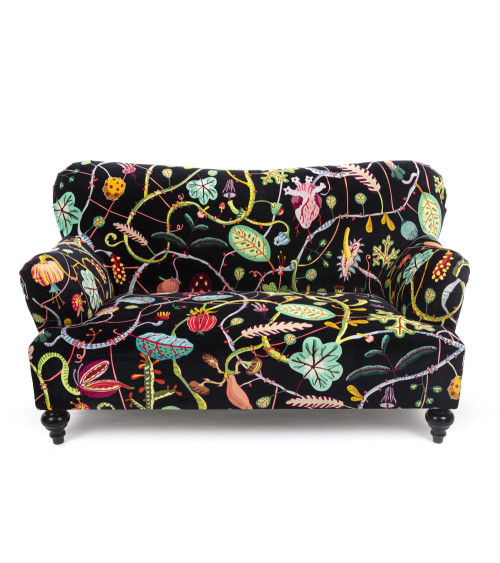 Sofa"Nero Botanical Diva"160 x 90 h. 84 63" x 35.4"h.33 –SELETTI | BHOME by Arredi Barbàra