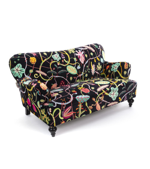 Sofa"Nero Botanical Diva"160 x 90 h. 84 63" x 35.4"h.33 –SELETTI | BHOME by Arredi Barbàra