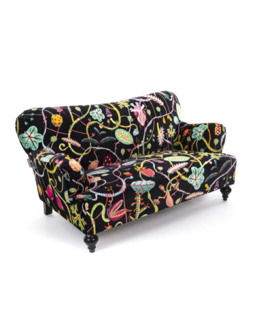 Sofa"Nero Botanical Diva"160 x 90 h. 84 63" x 35.4"h.33 –SELETTI | BHOME by Arredi Barbàra
